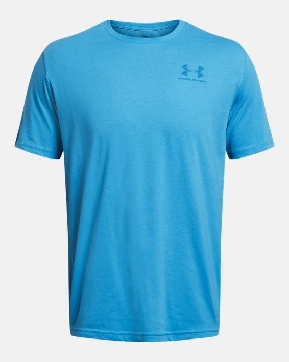 T-shirt à manches courtes UA Sportstyle Left Chest pour homme, Blue, pdpMainDesktop image number 2